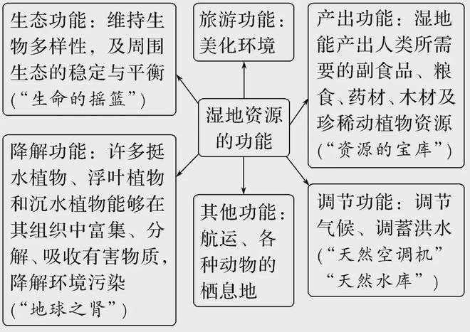 【核心考点】水土流失、生态修复、湿地、土地盐碱化(图6)